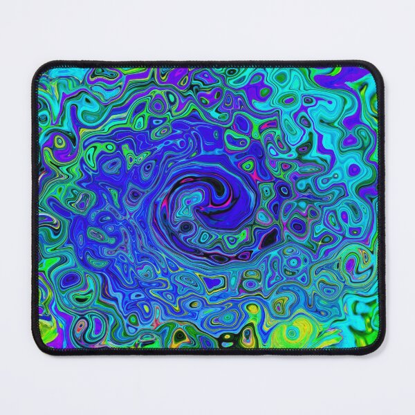 Item preview, Trippy Violet Blue Abstract Retro Liquid Swirl designed and sold by myrubiogarden.