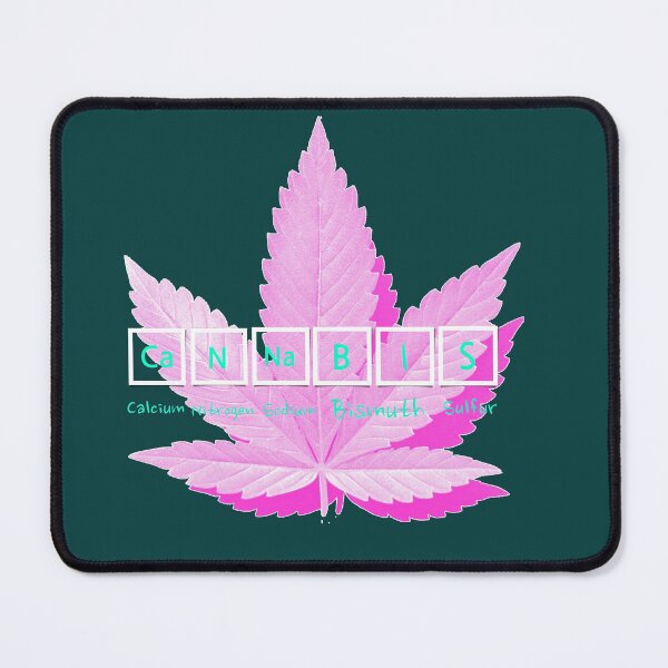 Artikelvorschau, Cannabis-Periodensystem rosa entworfen und verkauft von  CannaGranny™ .
