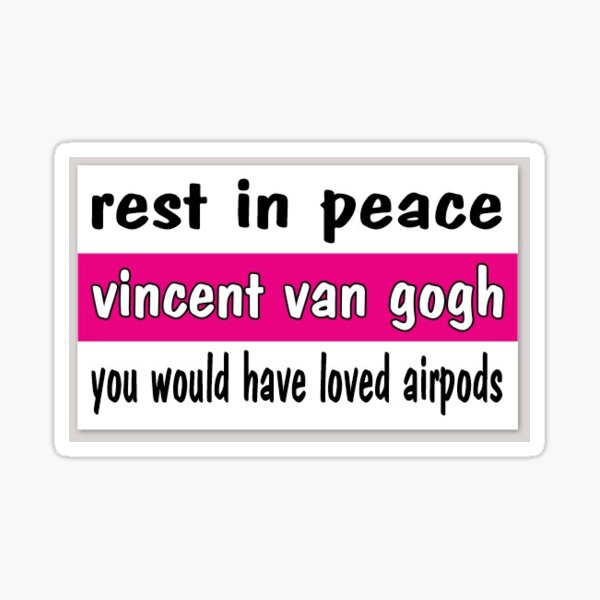 rip van gogh Sticker