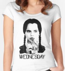 Wednesday Addams | The Addams Family Women's Fitted Scoop T-Shirt