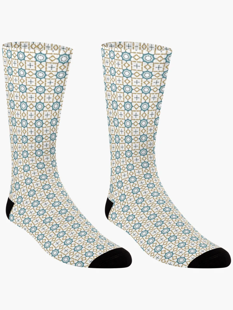 Thumbnail 3 of 5, Socks, Runic Flowers Pattern designed and sold by RafaelLima7.