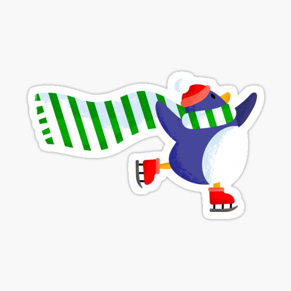 Skate Penguin Skate! Sticker