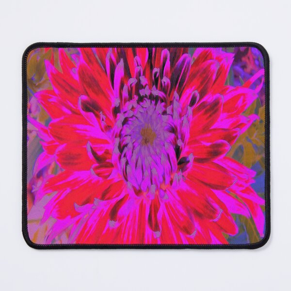 Item preview, Abstract Magenta, Purple and Red Dahlia Flower designed and sold by myrubiogarden.
