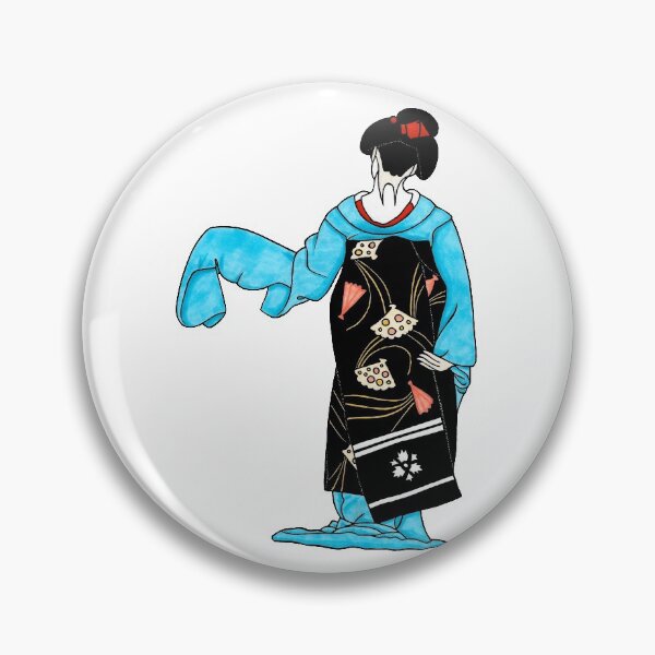 Item preview, Dancing maiko - ink illustration designed and sold by LorenDowding.