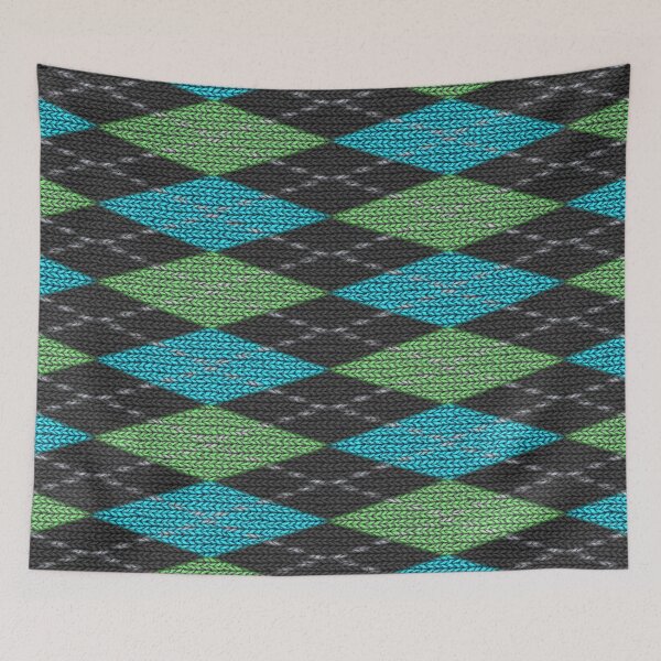 Item preview, Check Stripes Pattern Bed Sheet or Frock Design 6 designed and sold by PodiShawna.