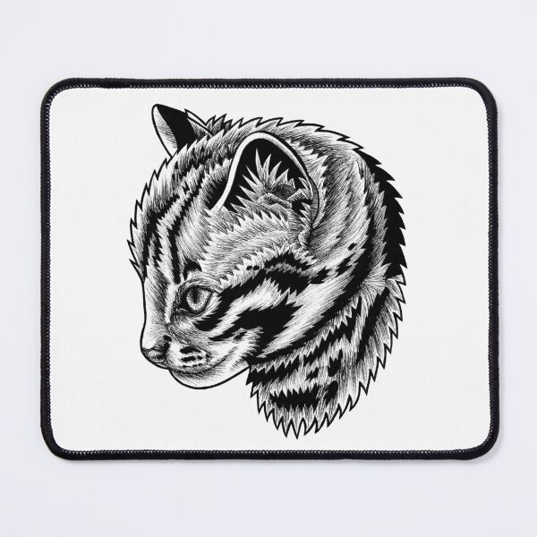 Item preview, Leopard cat kitten - ink illustration designed and sold by LorenDowding.