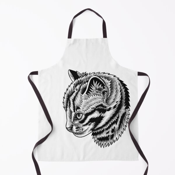 Item preview, Leopard cat kitten - ink illustration designed and sold by LorenDowding.
