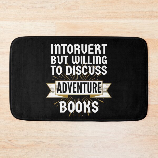Item preview, Introvert but Willing to Discuss Adventure Books designed and sold by ACC .