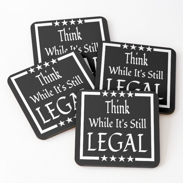 Item preview, Funny Sayings Think While It's Still Legal Political Freedom Vintage Quotes designed and sold by ghostsanda.