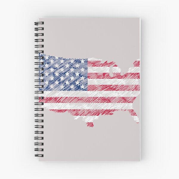 Item preview, American Map Flag handwritten - american  designed and sold by birdo-art.