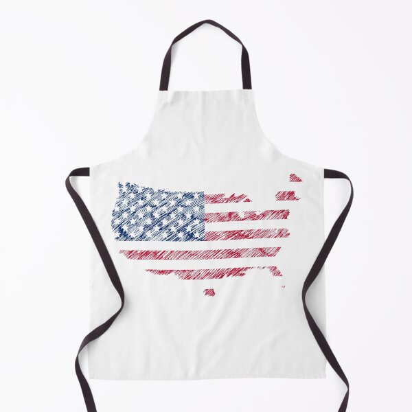 Item preview, American Map Flag handwritten - american designed and sold by birdo-art.