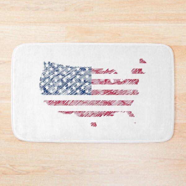 Item preview, American Map Flag handwritten - american  designed and sold by birdo-art.