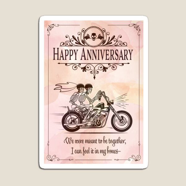 Item preview, Happy Anniversary: We were meant to be together, I can feel it in my bones designed and sold by DesiBoli.