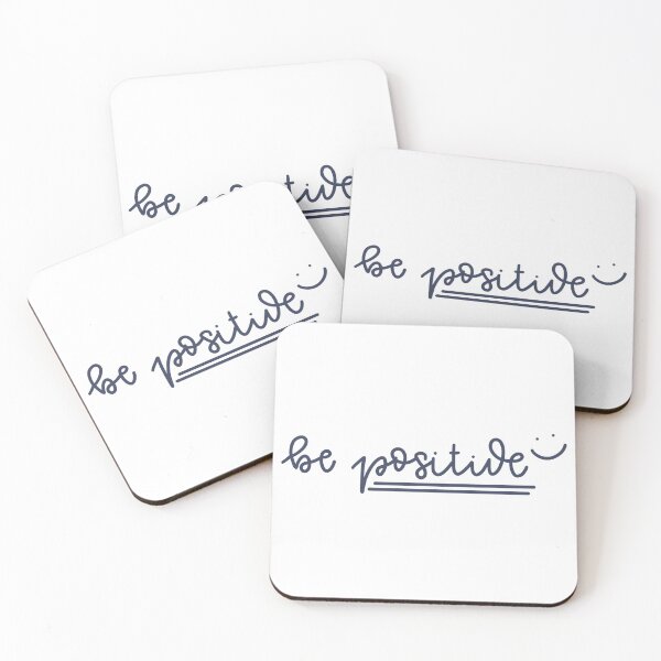 Item preview, Be positive 2. Phrase. Blue Text. Lettering. Letters. designed and sold by AnaStickerD.