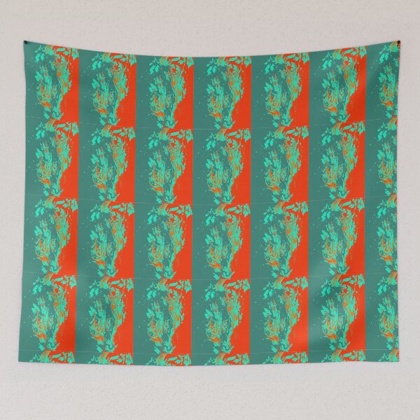 Item preview, Red and Green Abstract  designed and sold by Kim H Ritter.