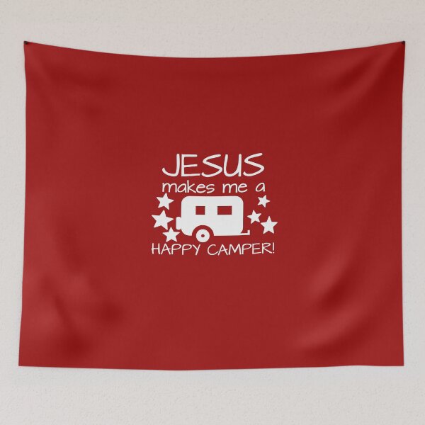 Item preview, Jesus Makes Me A Happy Camper designed and sold by AlwaysAwesome.