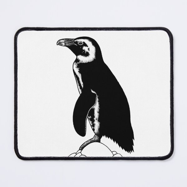Item preview, African penguin - ink illustration designed and sold by LorenDowding.
