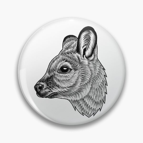 Item preview, Wallaby - ink illustration designed and sold by LorenDowding.