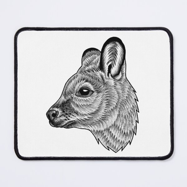 Item preview, Wallaby - ink illustration designed and sold by LorenDowding.