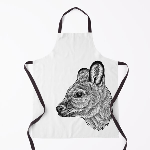 Item preview, Wallaby - ink illustration designed and sold by LorenDowding.