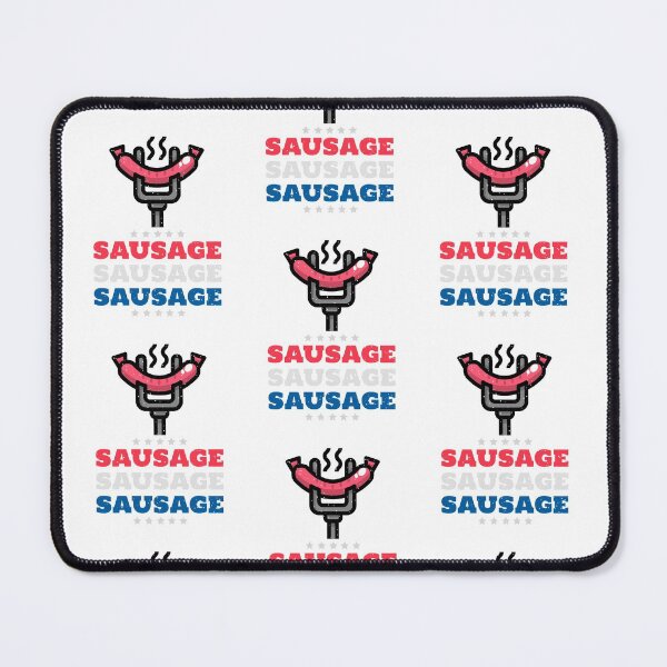 Item preview, BBQ Sausage USA Red White and Blue designed and sold by AndApArt.