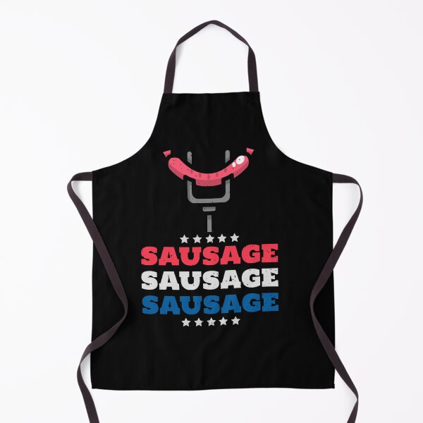 Item preview, BBQ Sausage USA Red White and Blue designed and sold by AndApArt.
