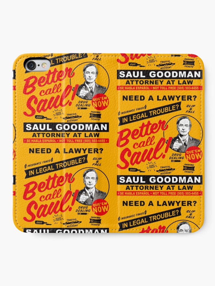 Alternate view of Need A Lawyer Then Call Saul iPhone Wallet