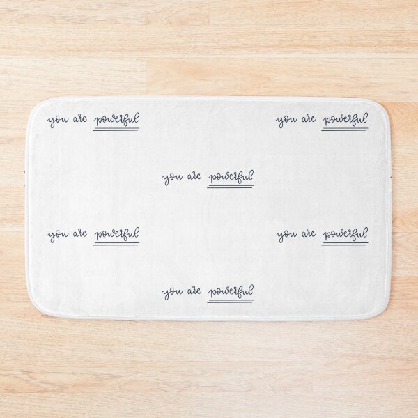 Item preview, You are powerful / powerful. Sentence. Blue Text. Lettering. Letters. designed and sold by AnaStickerD.