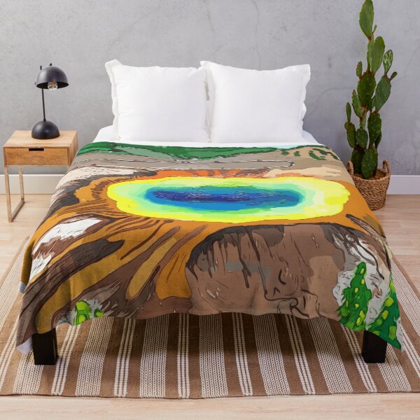 Item preview, Grand Prismatic Springs in Yellowstone National Park - WelshDesigns designed and sold by welshdesigns.