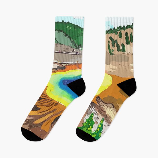 Item preview, Grand Prismatic Springs in Yellowstone National Park - WelshDesigns designed and sold by welshdesigns.