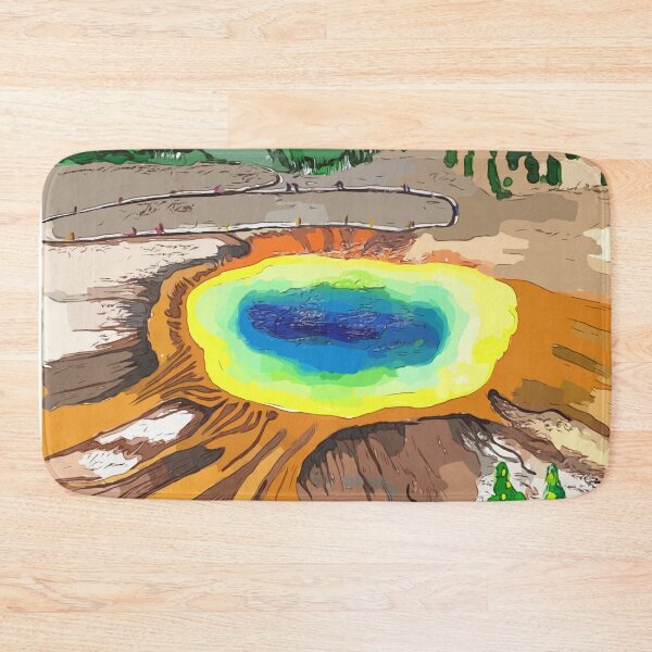 Item preview, Grand Prismatic Springs in Yellowstone National Park - WelshDesigns designed and sold by welshdesigns.