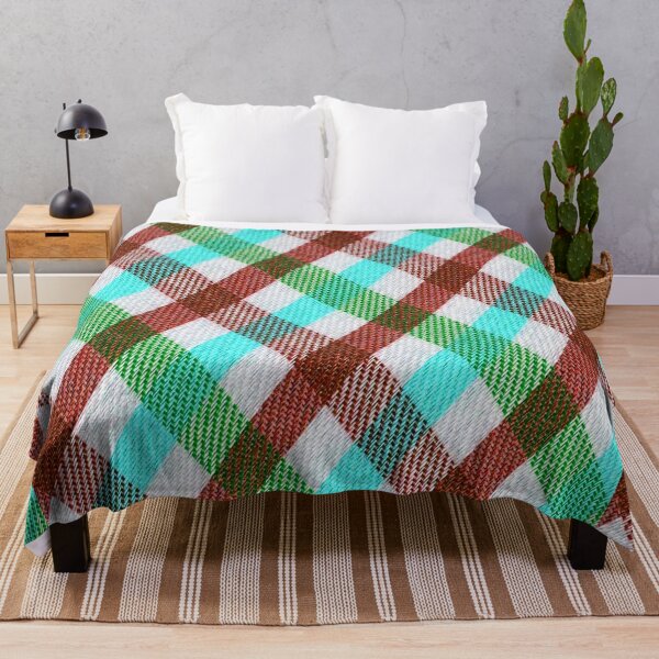 Item preview, Check Stripes Pattern Bed Sheet or Frock Design 9 designed and sold by PodiShawna.