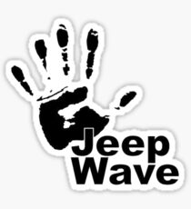 Jeep Wave black color design Sticker