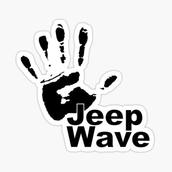 Jeep Wave black color design Sticker