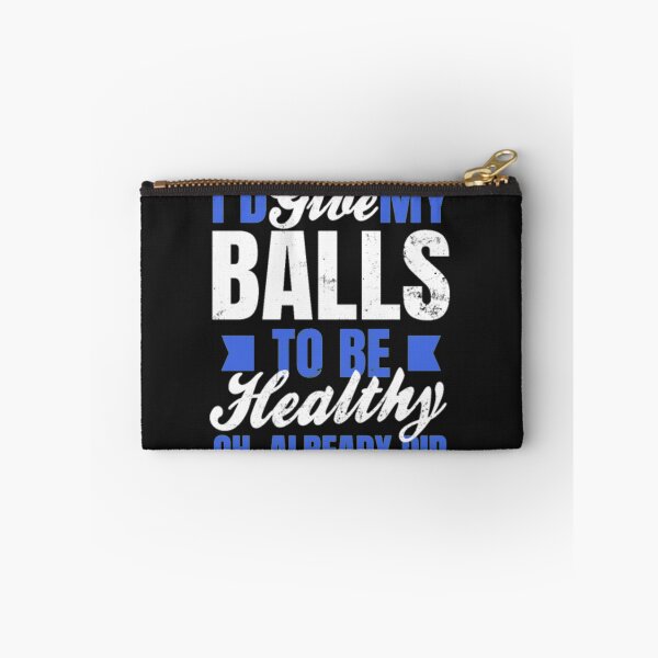 Aperçu de l'œuvre Cancer des testicules Donner mes boules cadeau créée et vendue par Clavitaps.