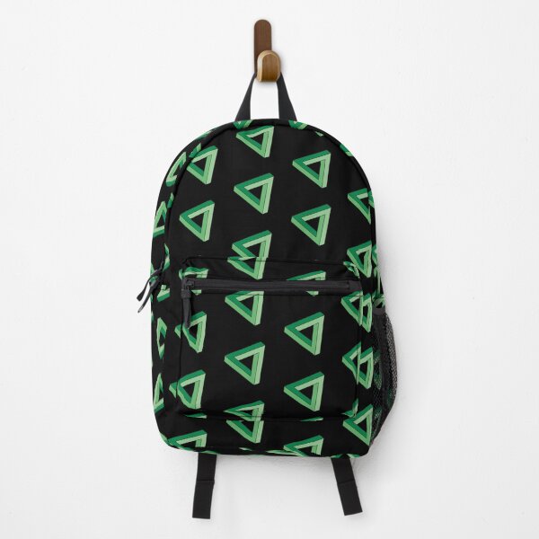 Item preview, Green Impossible Triangle Optical Illusion designed and sold by iscaStudioArt.