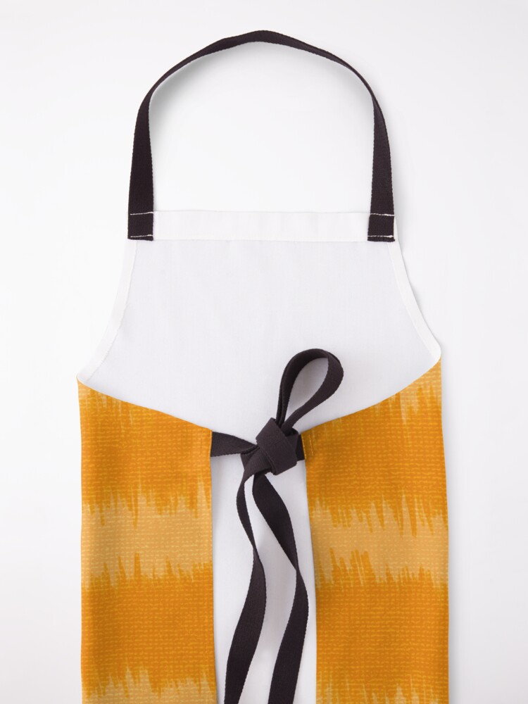 Thumbnail 5 of 6, Apron, Elegant orange stripes pattern. Autumn Tie-dye designed and sold by Victoria Riabov.