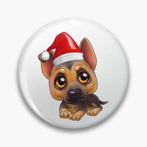 Item preview, Cute Cartoon Dog Celebrating Christmas  designed and sold by aventi24.