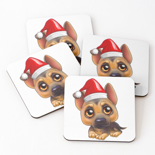 Item preview, Cute Cartoon Dog Celebrating Christmas  designed and sold by aventi24.