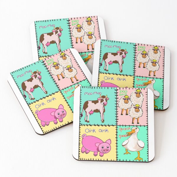 Item preview, Old Macdonald had a farm patchwork quilt and  sounds..and on that farm he had a dog, cow, duck, sheep designed and sold by Artonmytee.