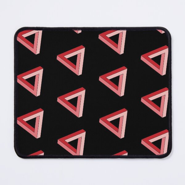 Item preview, Red Impossible Triangle Optical Illusion designed and sold by iscaStudioArt.