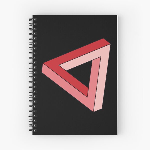 Item preview, Red Impossible Triangle Optical Illusion designed and sold by iscaStudioArt.