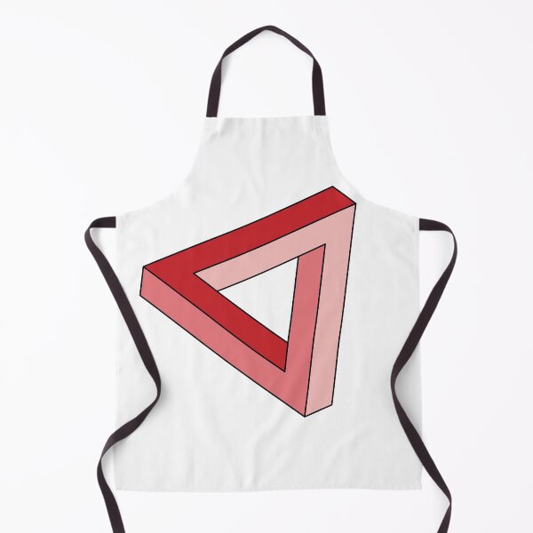 Item preview, Red Impossible Triangle Optical Illusion designed and sold by iscaStudioArt.