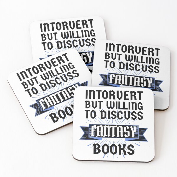 Item preview, Introvert but Willing to Discuss Fantasy Books designed and sold by ACC .