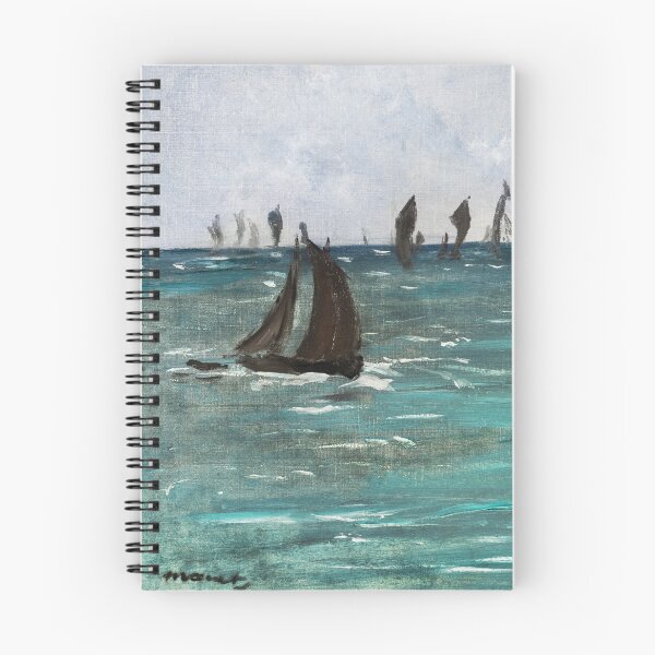 Item preview, Oil Painting Boats at Berck-sur-Mer (1873) by Édouard Manet designed and sold by Designedbysm.