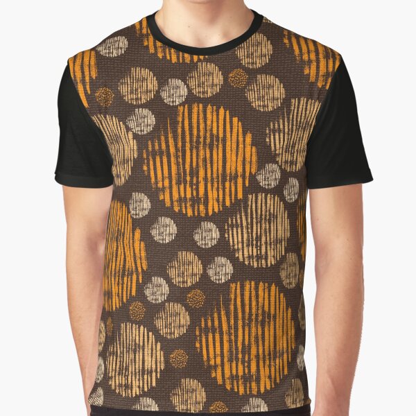 Various circles in the Orange color. Beautiful pattern. Graphic T-Shirt