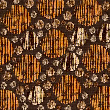 Artwork thumbnail, Various circles in the Orange color. Beautiful pattern. by vectormarketnet