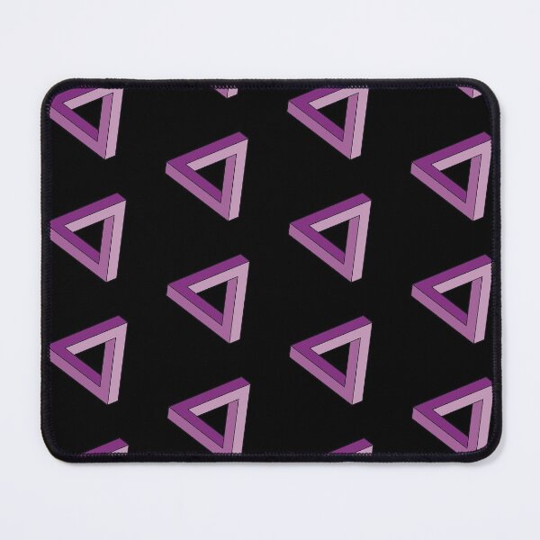 Item preview, Purple Impossible Triangle Optical Illusion designed and sold by iscaStudioArt.