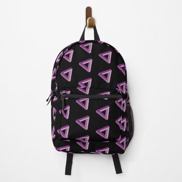 Item preview, Purple Impossible Triangle Optical Illusion designed and sold by iscaStudioArt.