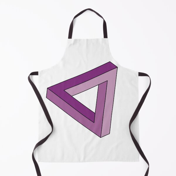 Item preview, Purple Impossible Triangle Optical Illusion designed and sold by iscaStudioArt.
